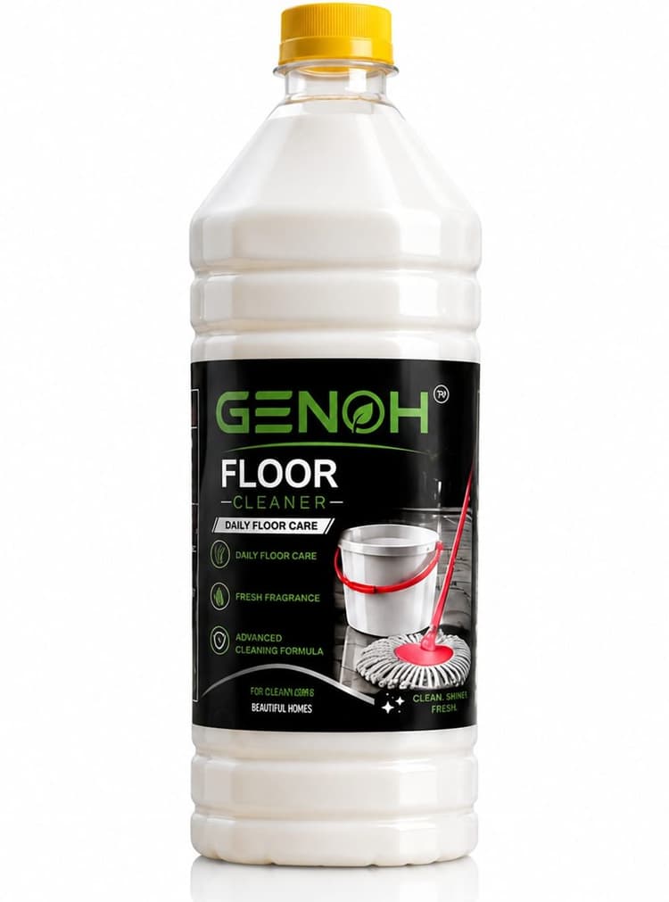 GENOH Floor Cleaner 5 litre bottle, yellow cap, black label